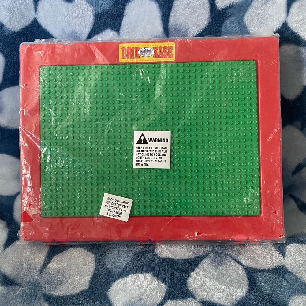 Matty’s Toy Stop Brik-Kade Storage Organizer Case with Building Plate Lid